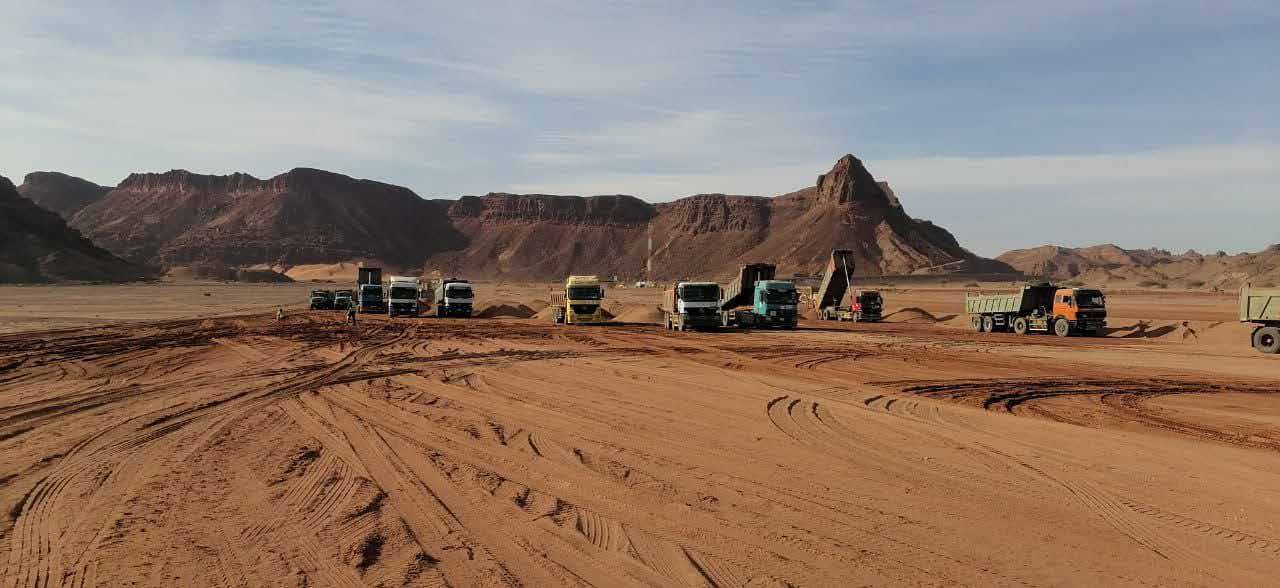 Equipment fleet on site